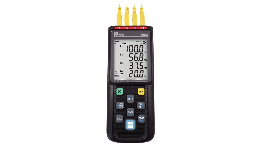 Máy đo nhiệt độ Bluetooth Datalog 4 kênh 800025 - Sper Scientific