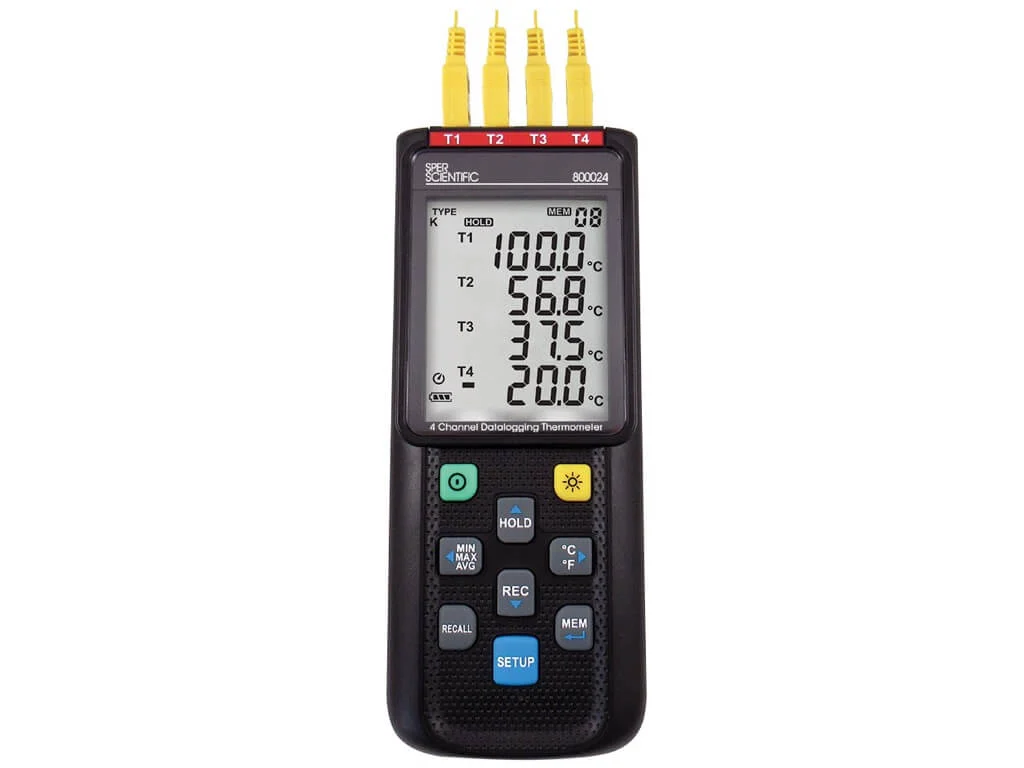 Máy đo nhiệt độ 4 kênh Datalog 800024 Sper Scientific