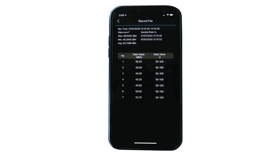 Máy đo độ ồn Bluetooth Datalog 850019 - Sper Scientific - Ảnh 2 | Le Quoc Equipment
